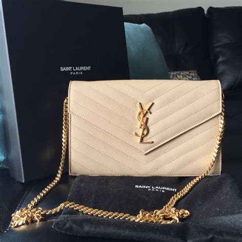 ysl cream handbag